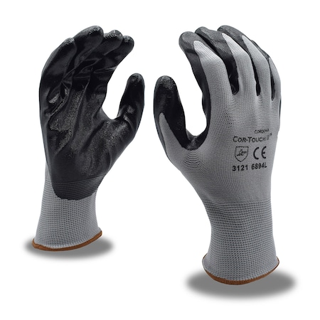 Cordova Nitrile Coated Machine-Knit Gloves, Cor-Touch II, XL, 12PK 6894XL